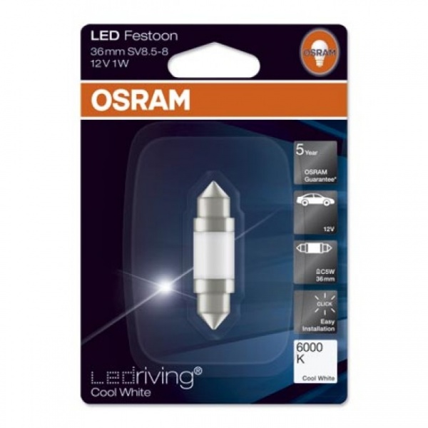 Osram LED pære 6498 pinol 12V - Dioder.no